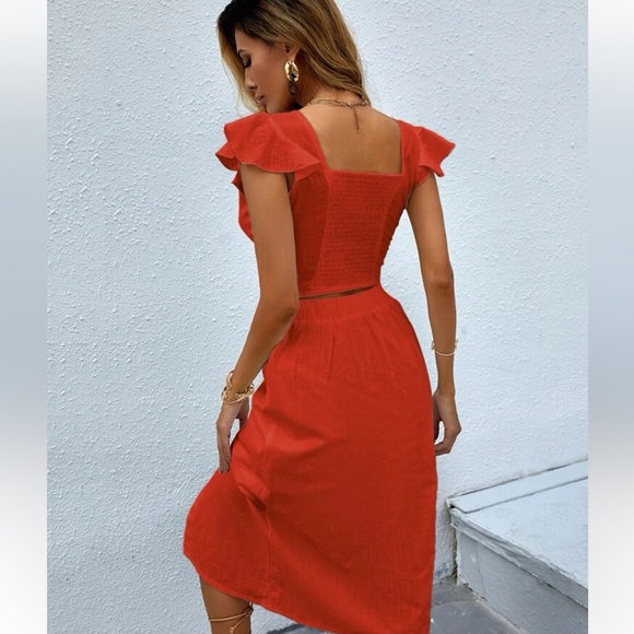 Crop top and skirt set pink - Picture 4 of 10